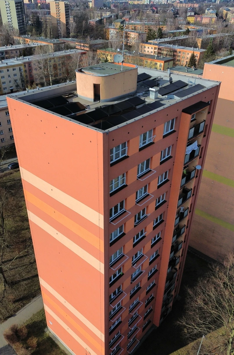 Fotovoltaika v bytovém domě Ostrava