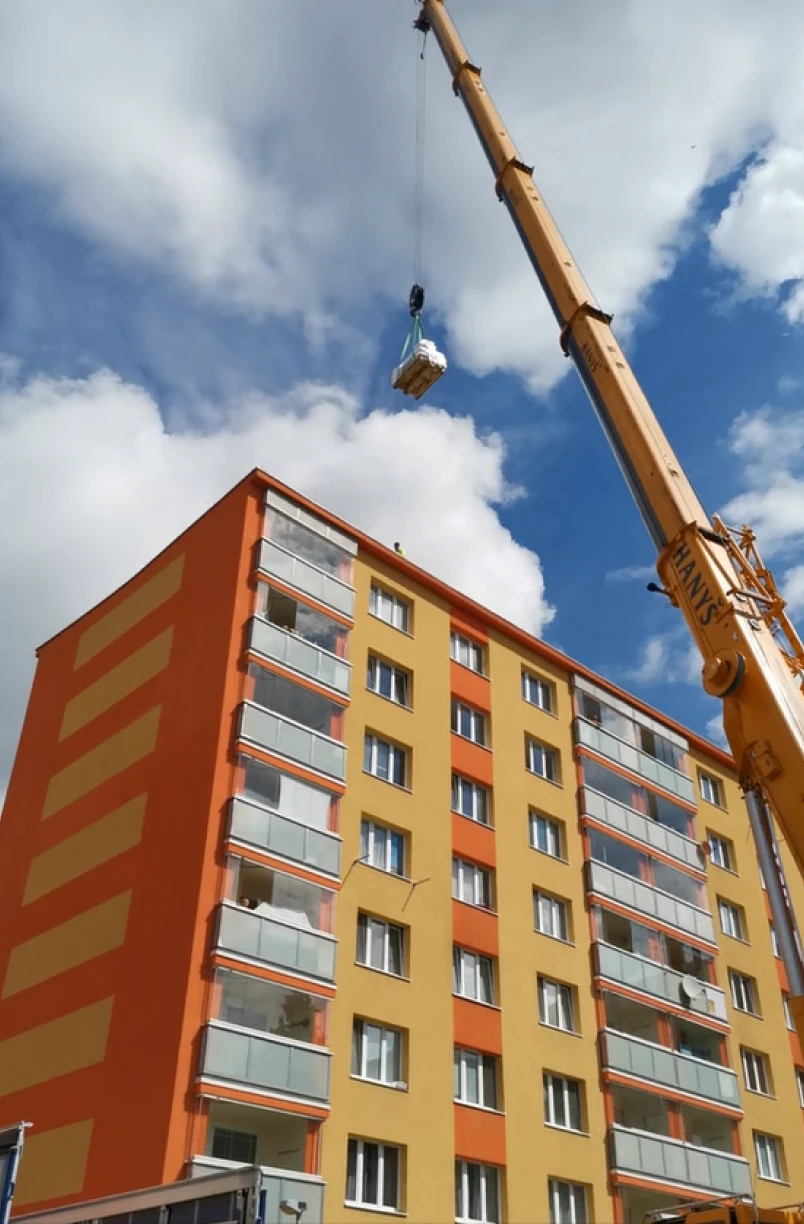 Fotovoltaika v bytovém domě Praha Liškova